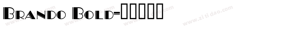 Brando Bold字体转换